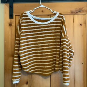 Free people Sherpa cropped sweater